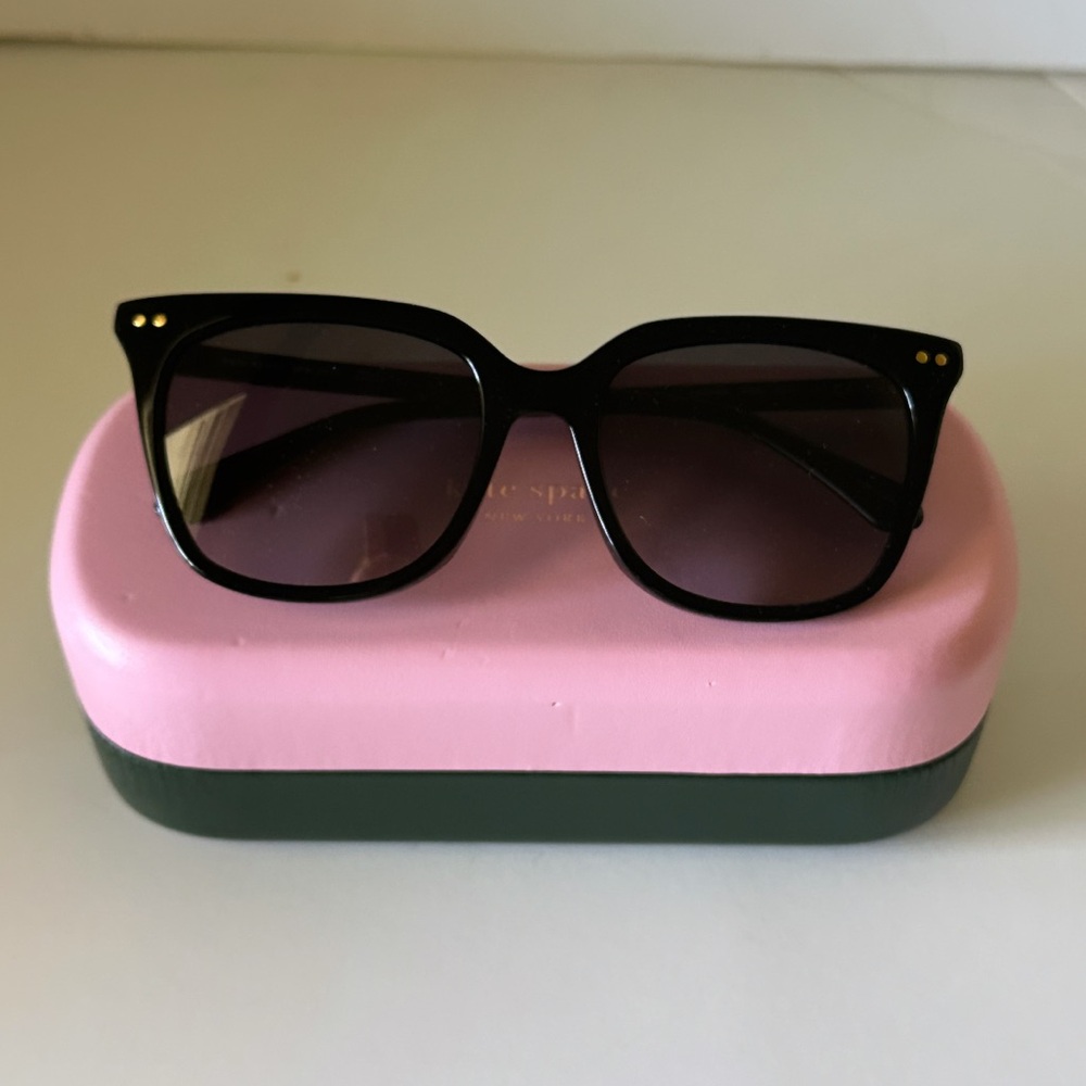 NEW Kate Spade GIANA/G/S 02M2 9O Women's Black Gold Frame Sunglasses